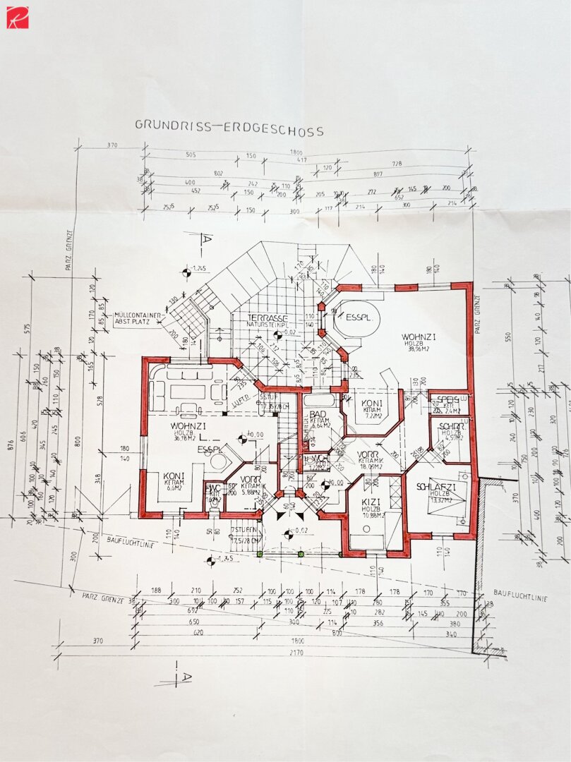 Plan Erdgeschoß